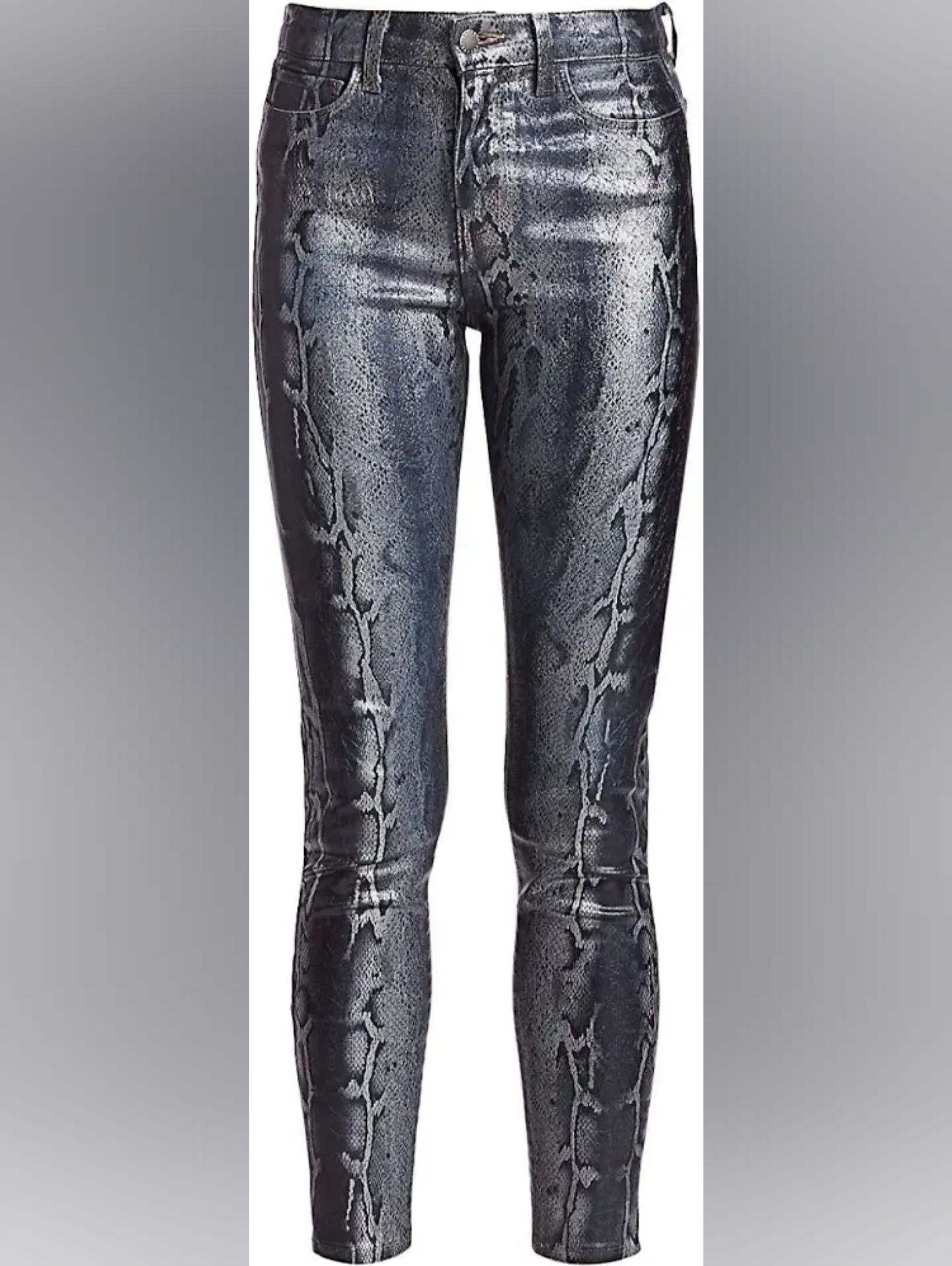 L'agence Margot Jeans Neptune Snake Foil Coated Sz 28